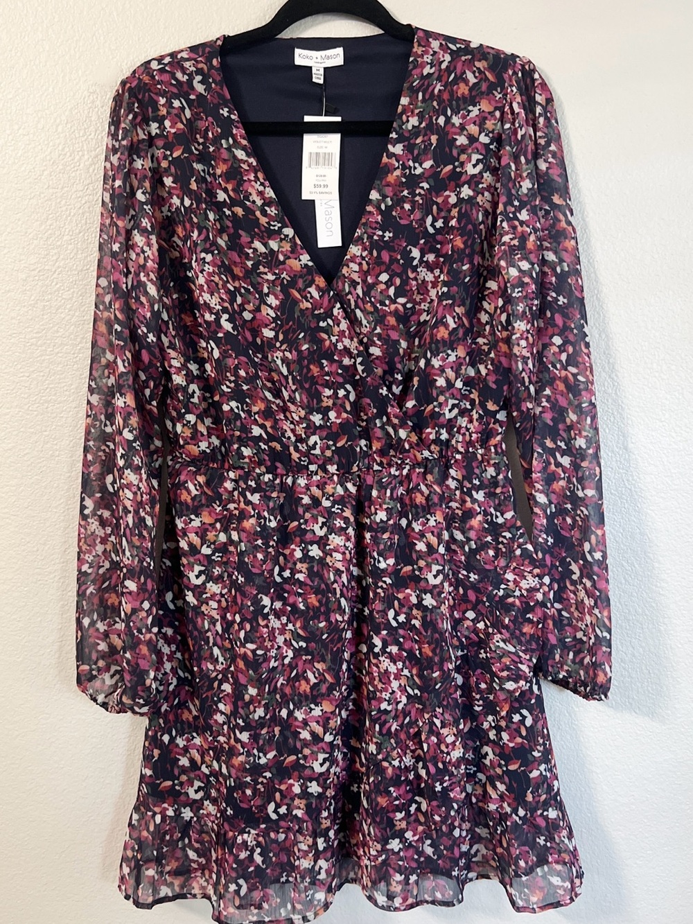 KoKo & Mason Floral Knee Length Dress